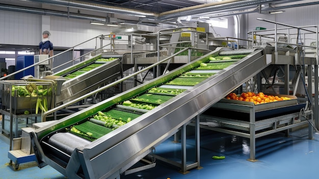 Production machine food processing