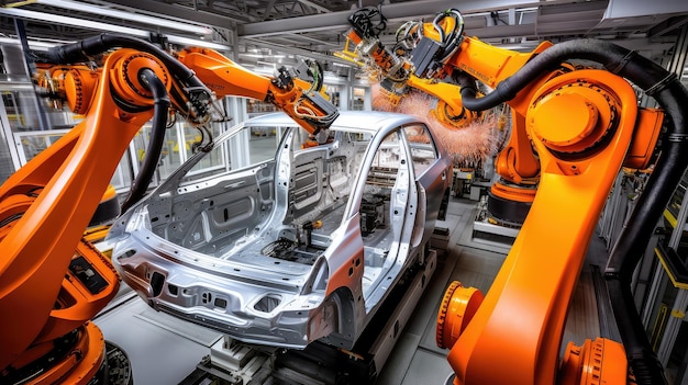 Production robot automobile plant