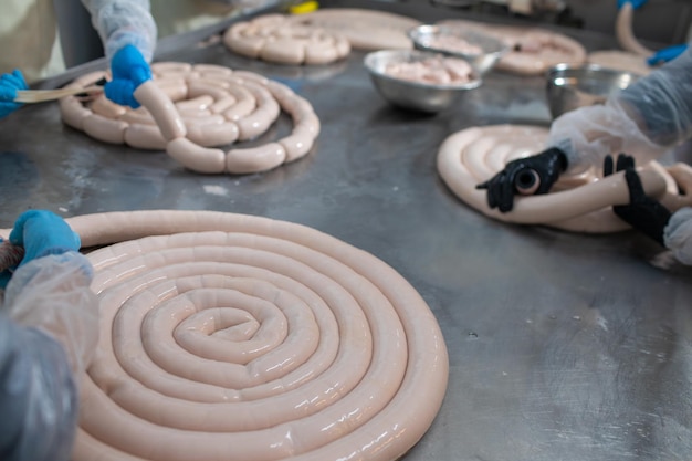 production of sausages and frankfurters farm sausages stuffing for sausage