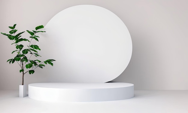 Productplaatsing Moderne minimale lege witte marmeren stenen aanrechtblad bladschaduw op muurachtergrond voor luxe organische cosmetische huidverzorging schoonheidsbehandelingsproduct Generatieve AI
