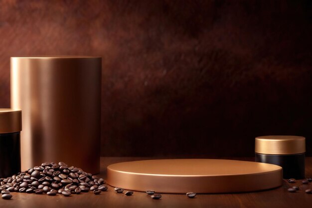 Foto productverpakking mockup foto van premium koffie verpakking studio reclame fotoshoot