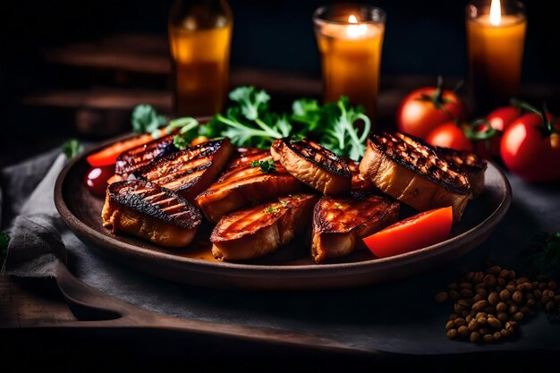 Proef de magie van heerlijke eten ervaringen AI gegenereerd beste eten foto