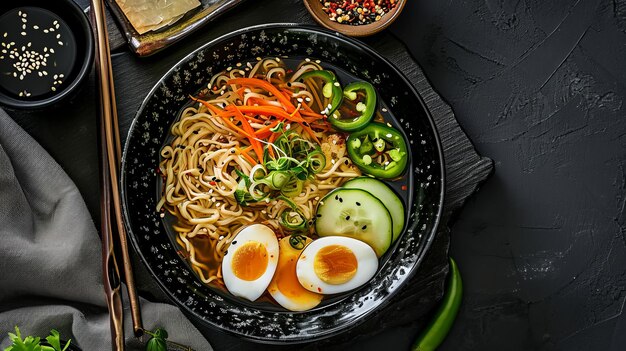 Proef de smaak Een levendige 169 Reis naar de wereld van Black China Noodle Bowls boordevol S