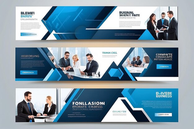 Photo profesional corporate business website banner