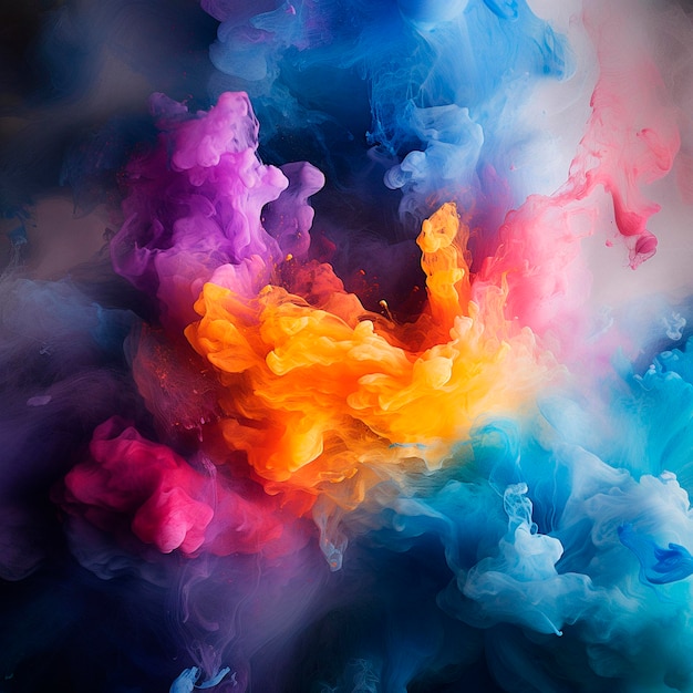 Professional background with colored smoke High quality illustration