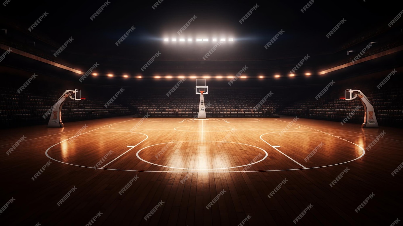 Premium Ai Image Professional Basketball Court Arena