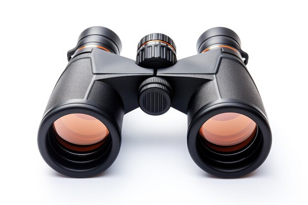 Professional Binoculars Isolated On White Background