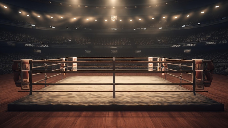 Premium AI Image | Professional Boxing Ring Background