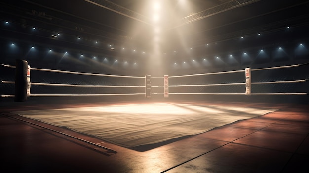 Professional Boxing Ring Background