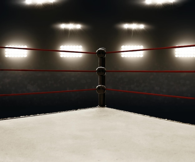 Photo professional boxing ring