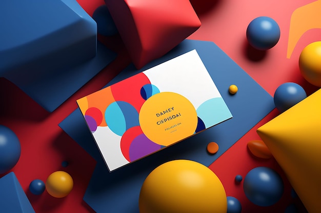 Photo professional branding unveiled realistic business card mockup