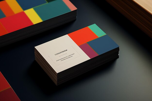 Photo professional branding unveiled realistic business card mockup