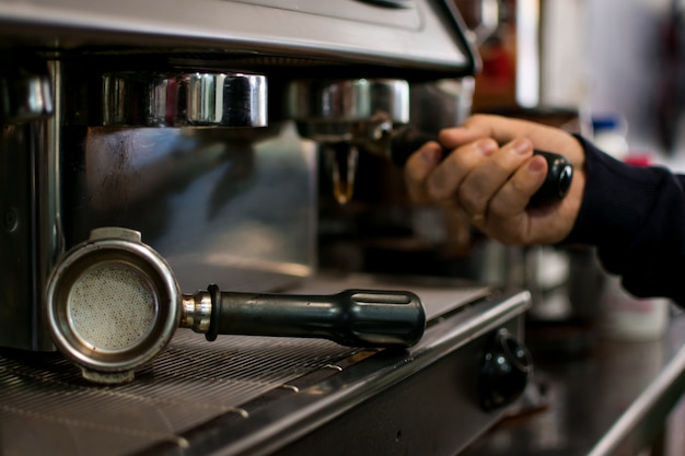 Professional brewing - coffee bar details.