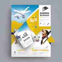 Photo professional business flyer design