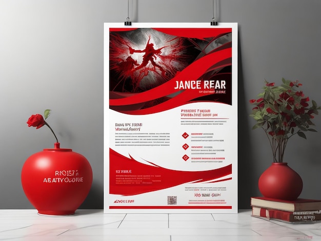 Professional business flyer template or corporate bannerdesign with place for your content print publishing or workflow layout