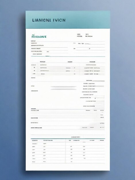 Photo professional business invoice template design