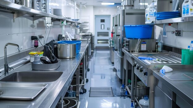 Professional cleaning of a commercial kitchen hygiene compliance thorough