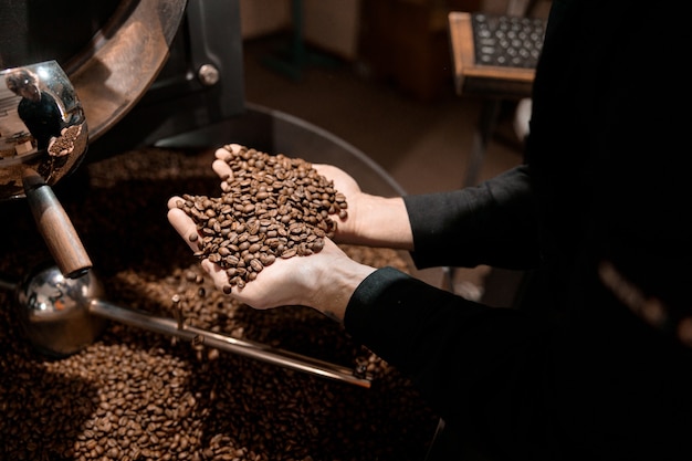 Professional coffee roasting process