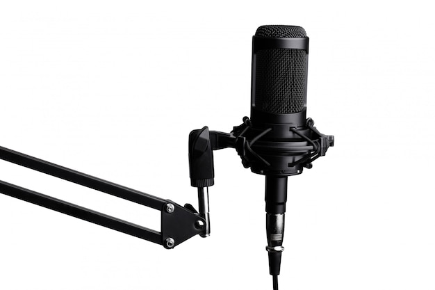 Photo professional condenser studio microphone