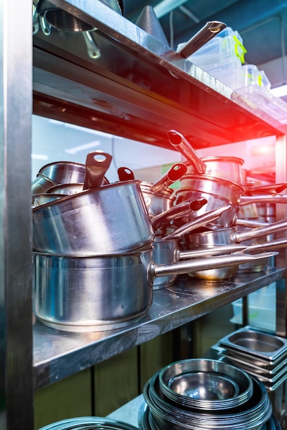 Professional cooking equipment Restaurant steel kitchen workplace