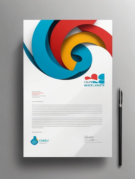 professional corporate business letterhead template