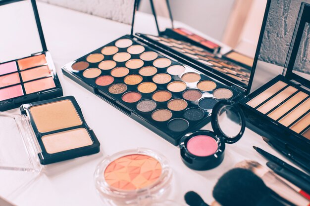 Professional cosmetics.Selective focus