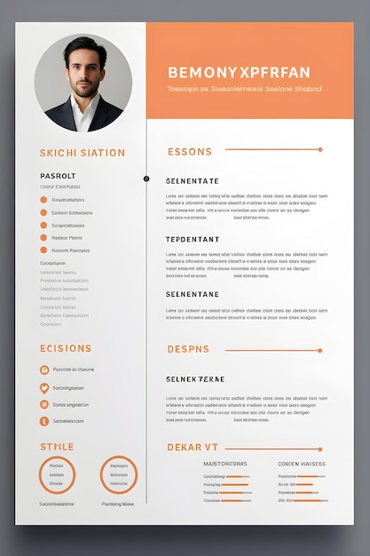 professional cvresume layout for corporate job application
