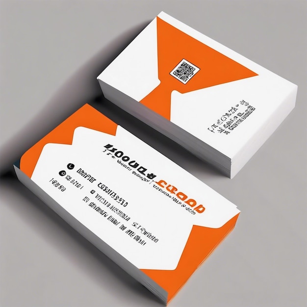 Professional and designer business card set or visiting card set