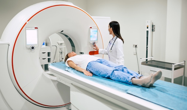 Professional Doctor Radiologist In Medical Laboratory