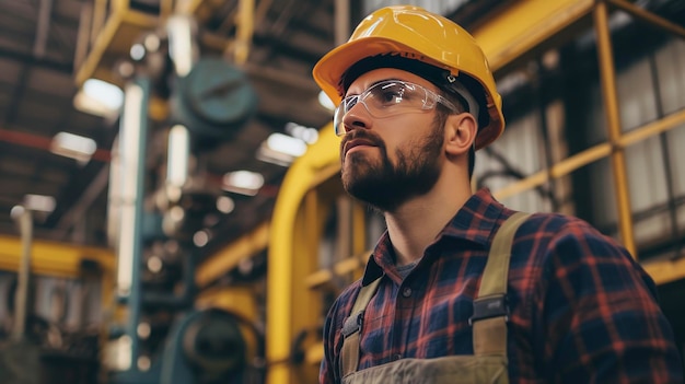 A professional engineer working in the workshop