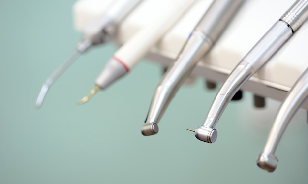 Professional equipment used in a dentist clinic