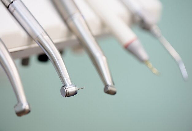 Professional equipment used in a dentist clinic