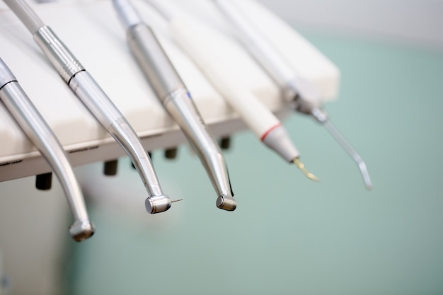 Professional equipment used in a dentist clinic