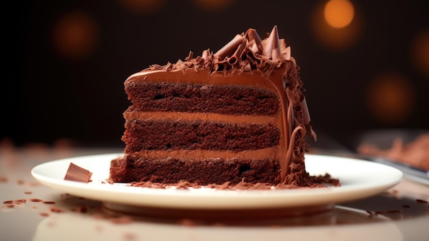 Professional food photography of Chocolate cake