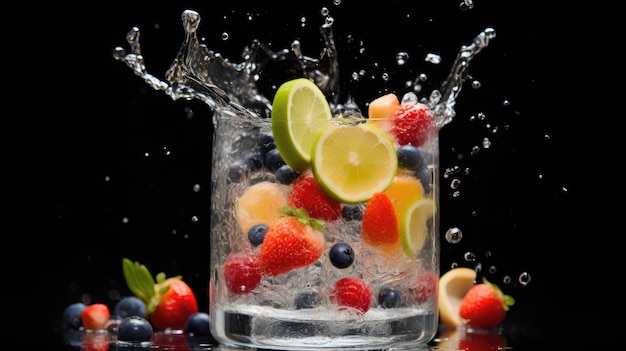 Professional food photography of Fruit cocktail