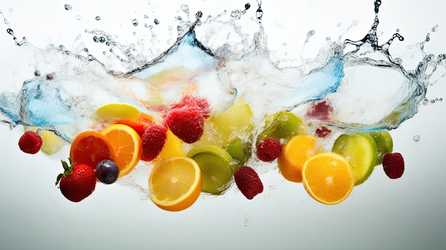 Professional food photography of fruit juice