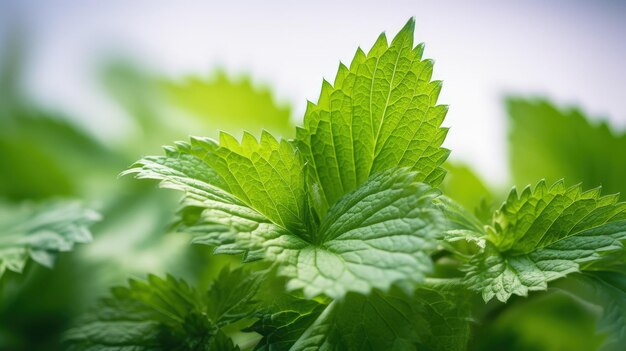 Professional food photography of nettle