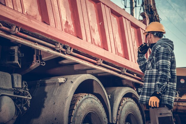 Foto lavoro professionale a terra