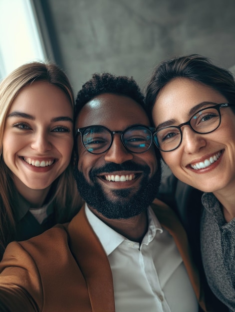 Professional Group Selfie | Premium AI-generated image