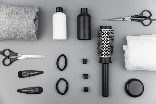 Photo professional hairdresser tools