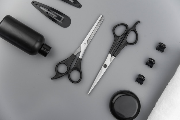 Photo professional hairdresser tools