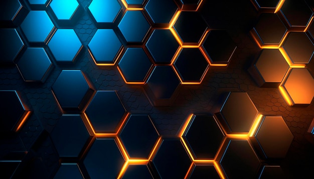 Professional hexagonal background