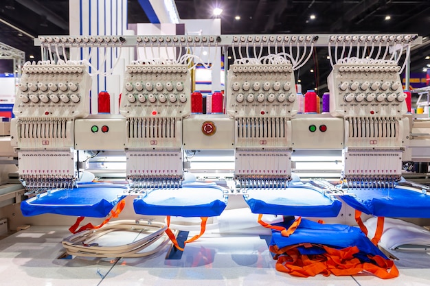 Professional and industrial embroidery machine