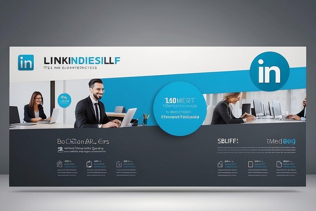 Photo professional linkedin web banner templet