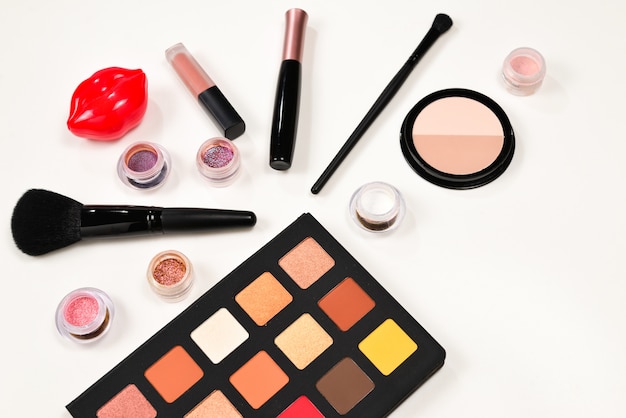 Professional makeup products with cosmetic beauty products