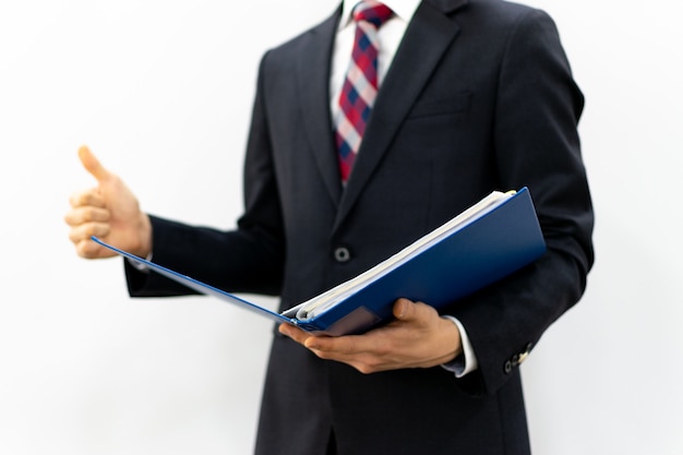 A professional man in a suit