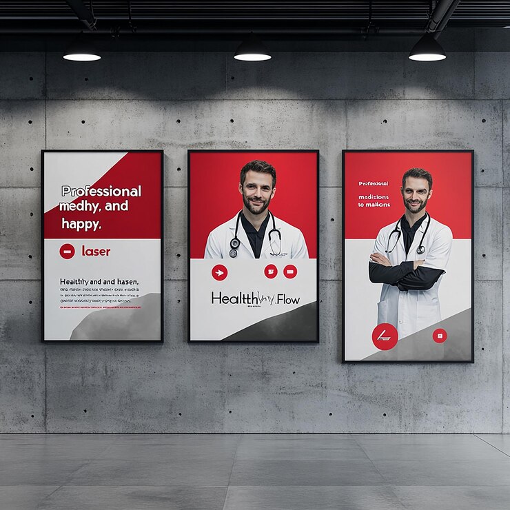 Professional medical solutions posters to make you healthy and happy