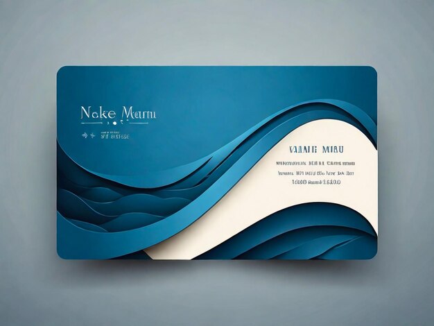 Photo professional and modern corporate business card template