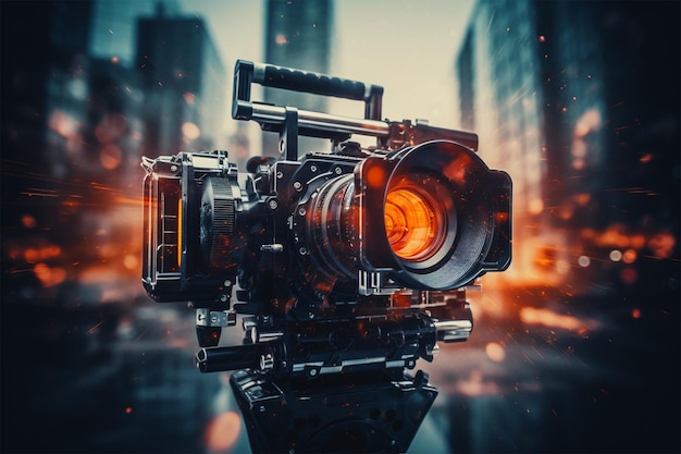 professional movie camera