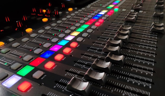 Professional music console background